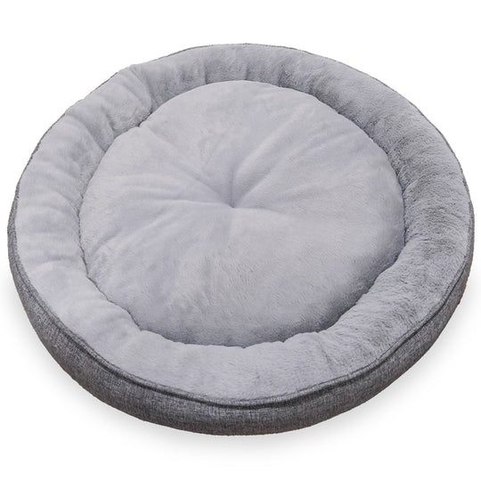 Peluş Yuvarlak Köpek Yatağı