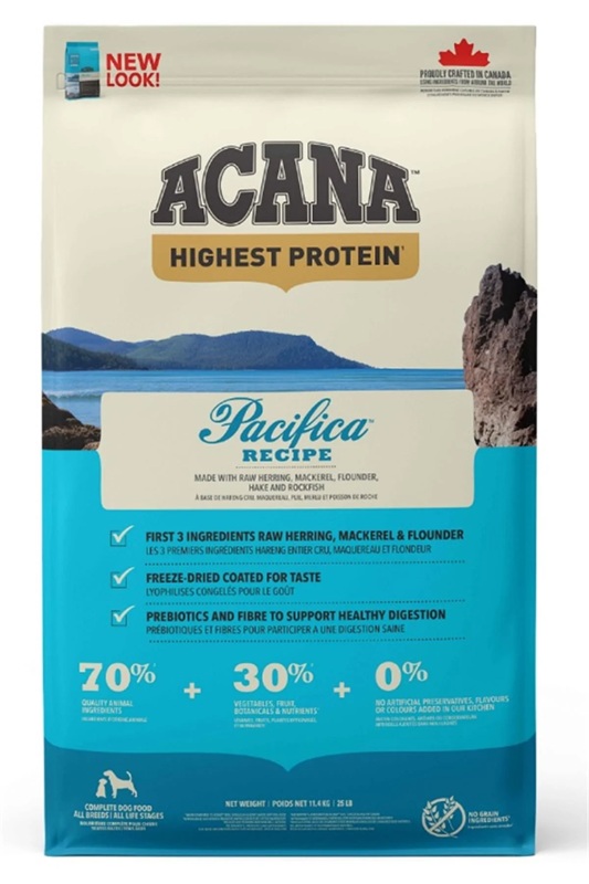 Acana Highest Protein Pacifica Recipe Köpek Maması 11.4 Kg